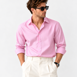 Rosé Stripe Shirt