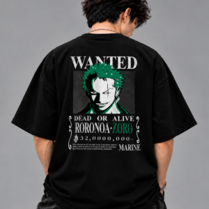 Zoro Wanted Oversized T-Shirt